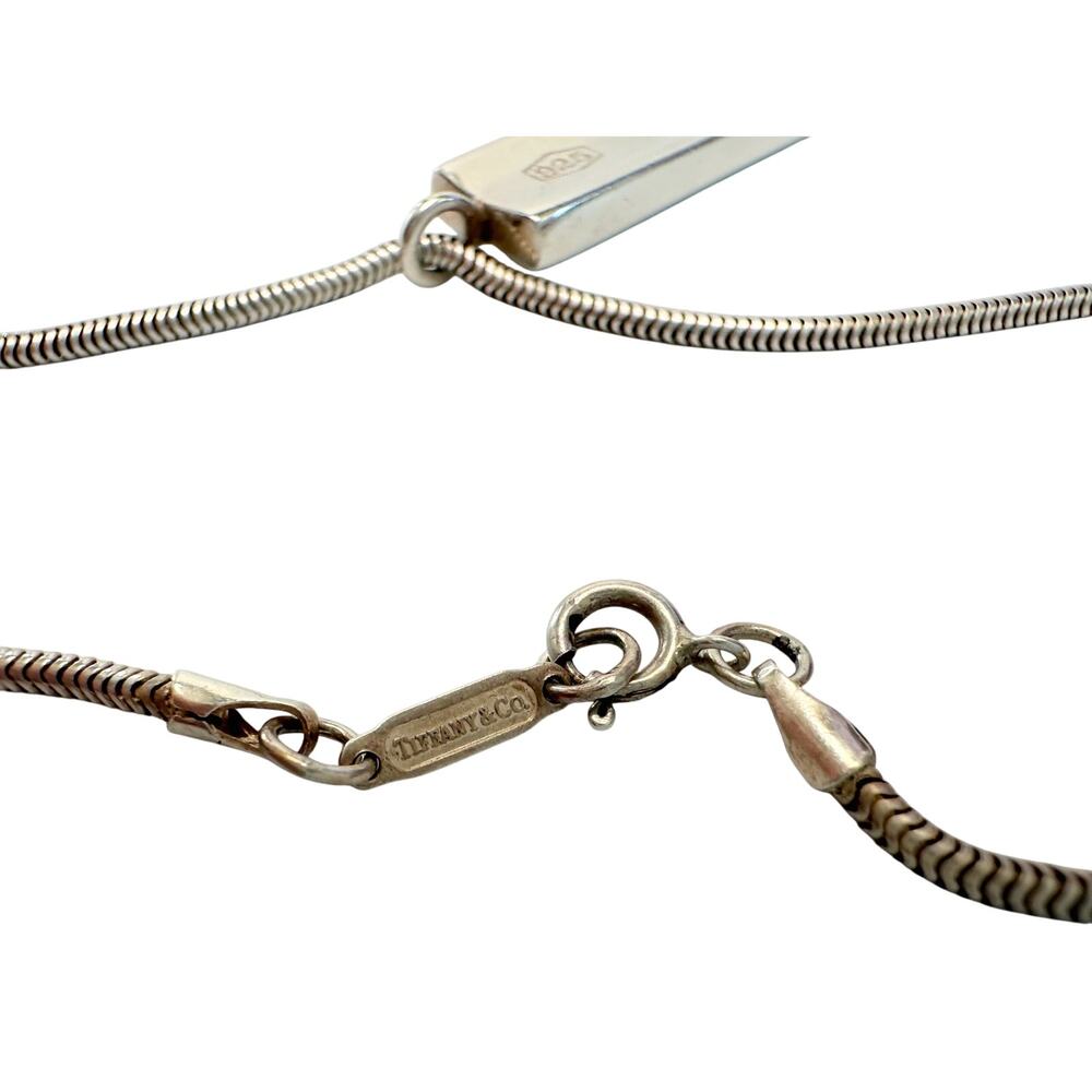 Tiffany & Co 1837 Silver Bar Necklace - Sterling Silver 17" - Picture 3 of 10